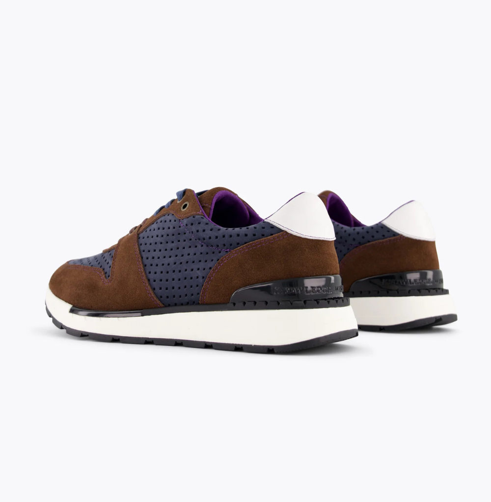 Robert Graham The Step-Up Navy Sneaker
