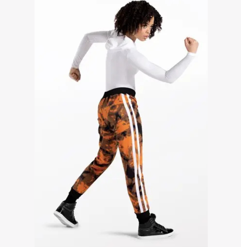 Balera Graphic Print Track Pants , Copper