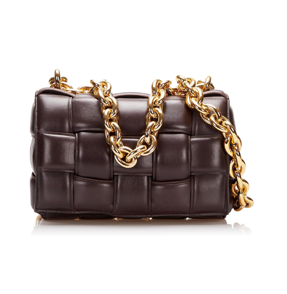 Bottega Veneta Brown Padded Cassette Bag, Dark Brown