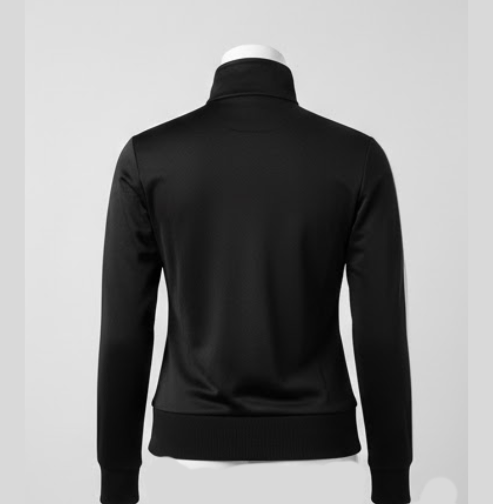 Balera Stripe Sleeve Track Jacket, Black