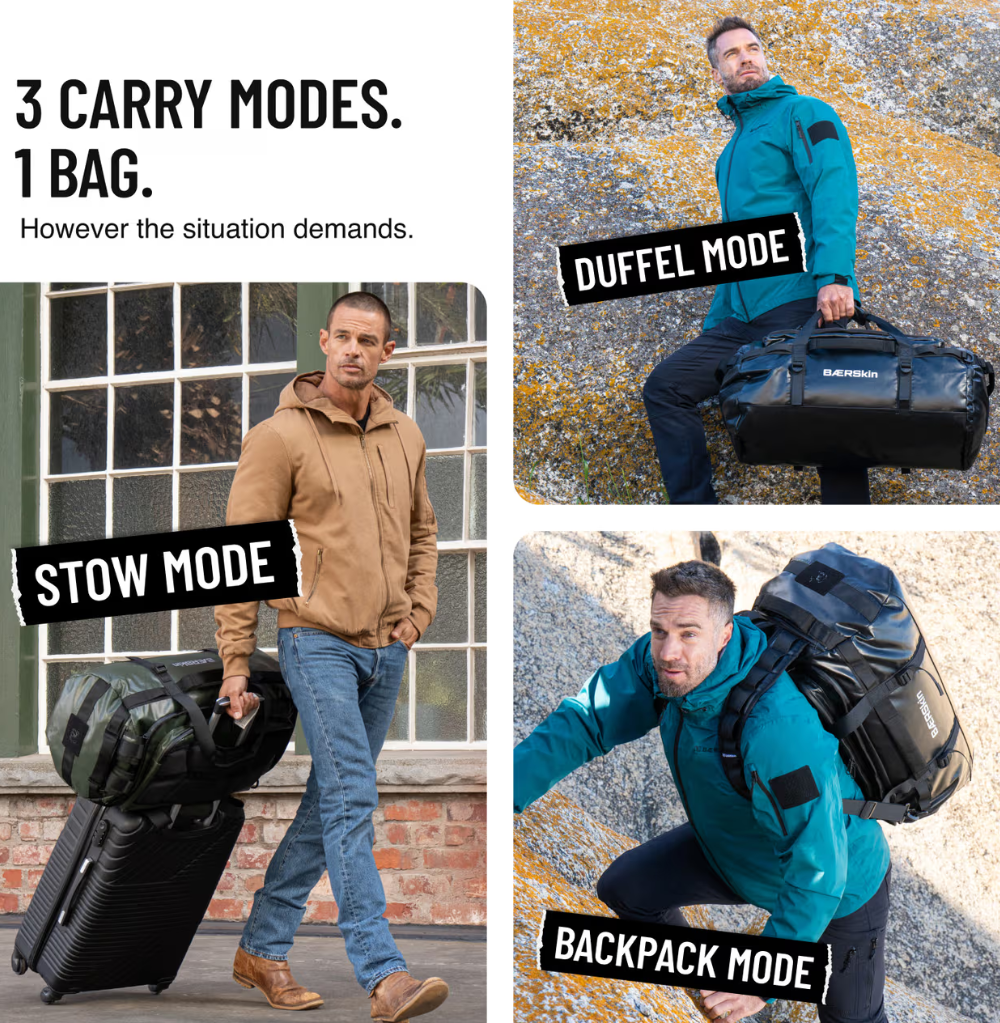 BÆRSkin Heavy-Duty Backpack Duffel Bag
