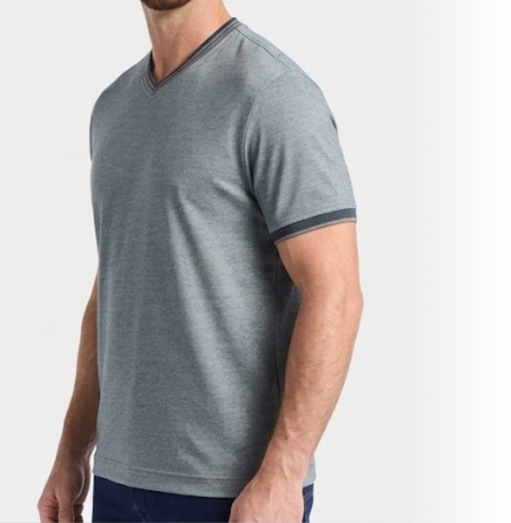 Robert Graham Holton Short Sleeve T-Shirt Charcoal