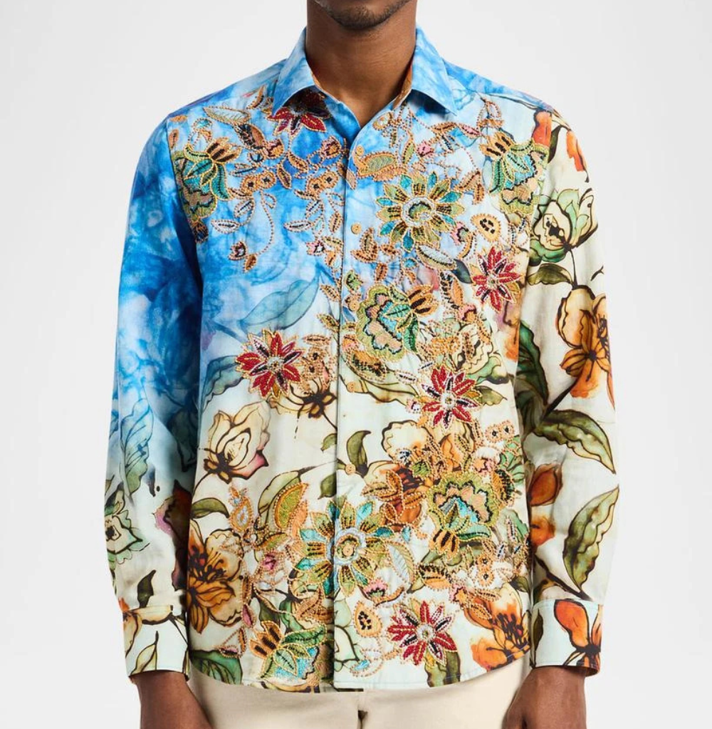 Robert Graham Wanderinblossom Long Sleeve Button Down Shirt