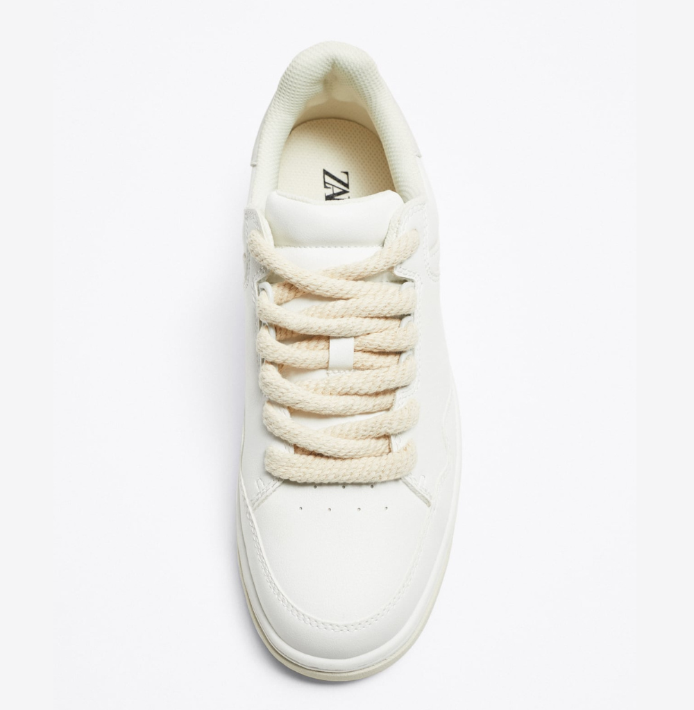 Zara Rope White Trainers