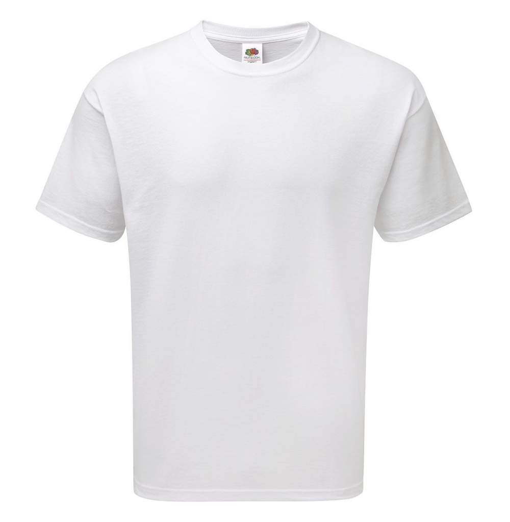 Fruit Of the Loom Plain White T- Shirt