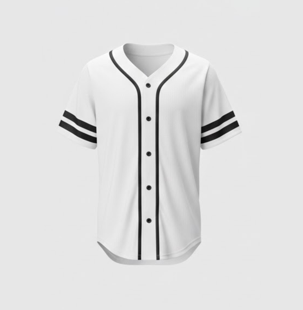 Balera Oversized Baseball Jersey White
