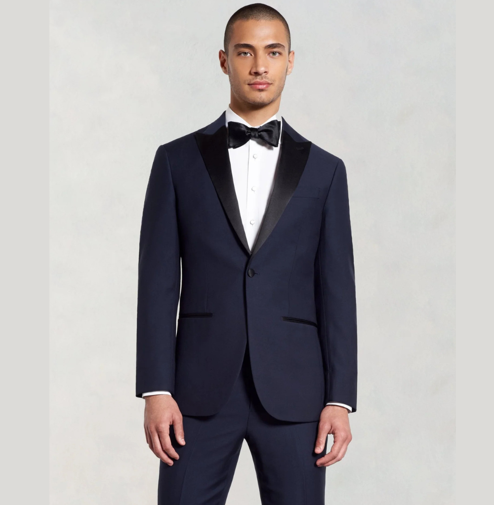 The Black Tux Tollegno 1900 Midnight Blue Tuxedo Outfit