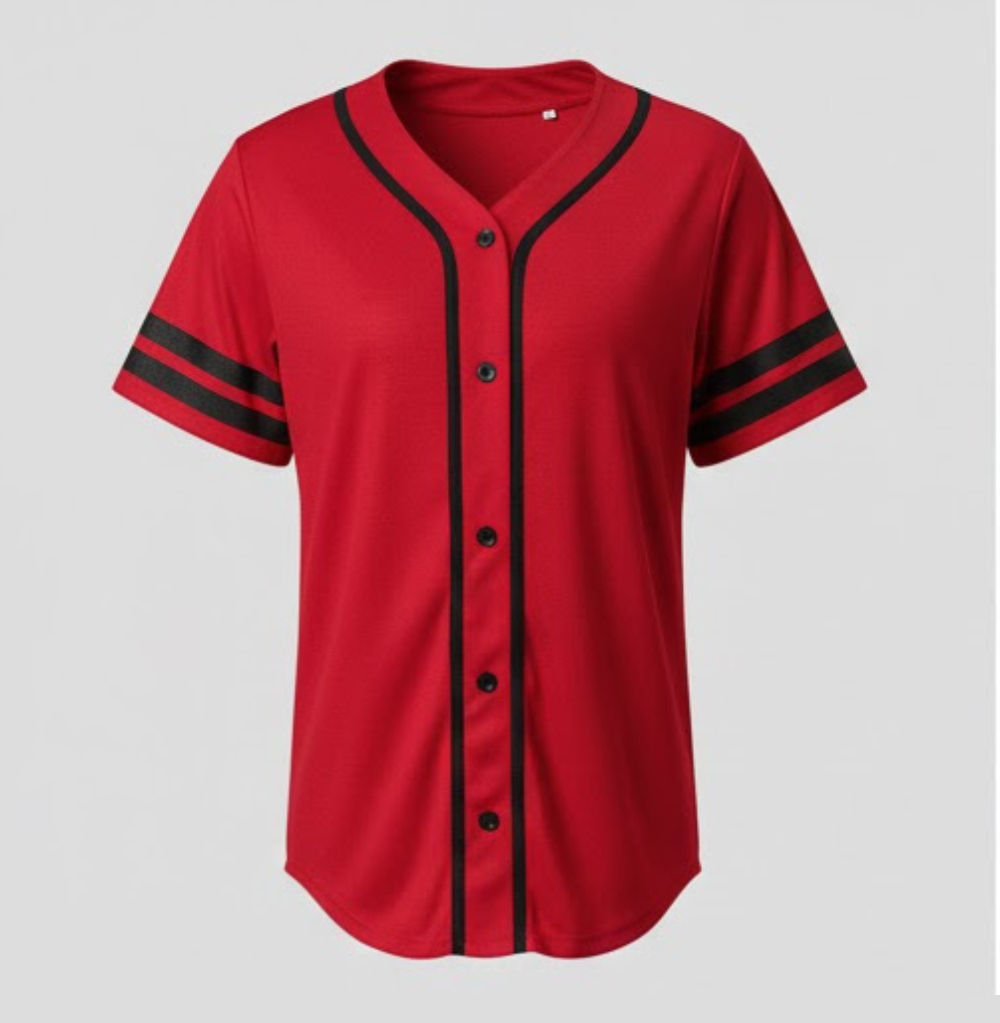 Balera Oversized Baseball Jersey Red