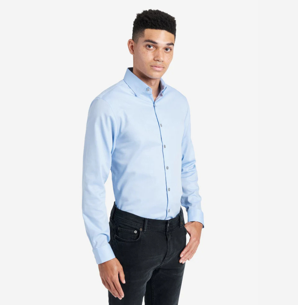 Kenneth Cole Slim-Fit Button-Down Stretch Dress Shirt with TEK FIT