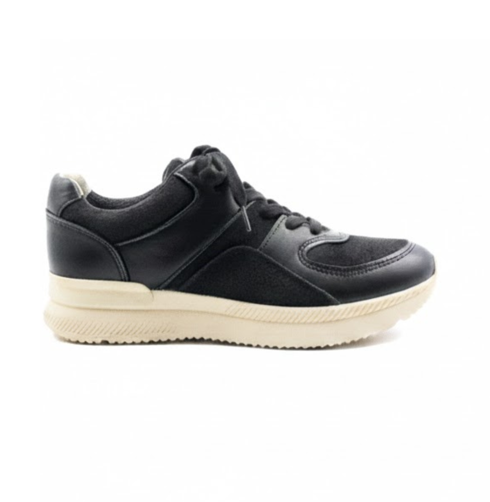 Everlane The Trainer Black Leather Sneakers