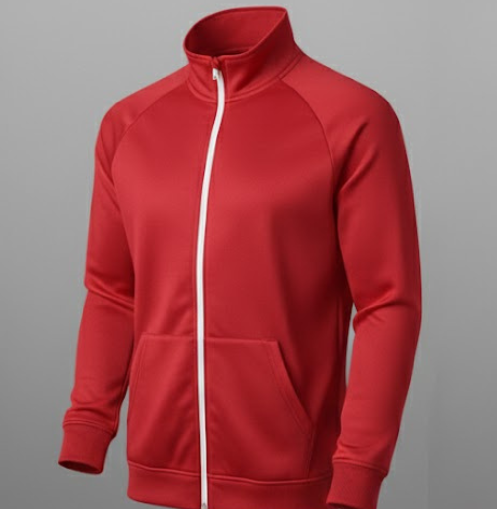 Balera Zip-Front Track Jacket - Red