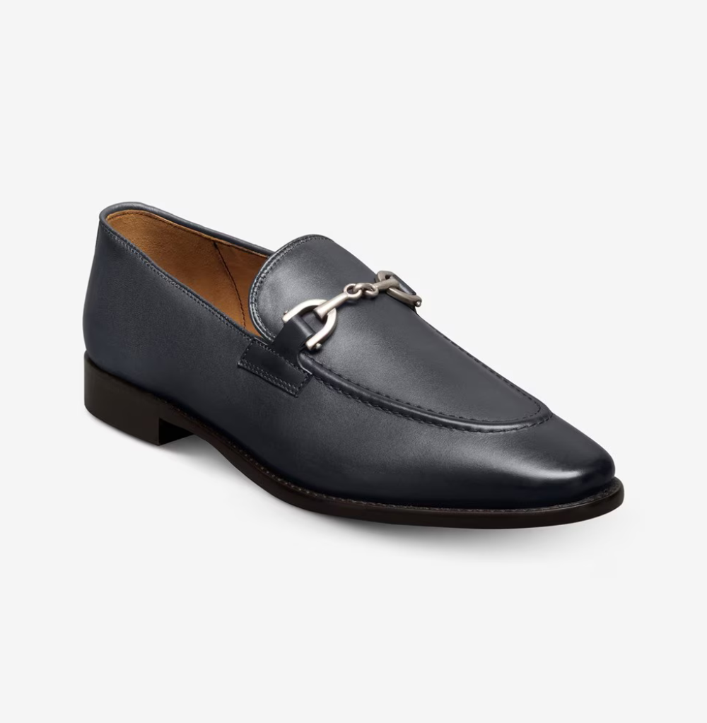Allen Edmonds Stanton Bit Navy Leather Loafer