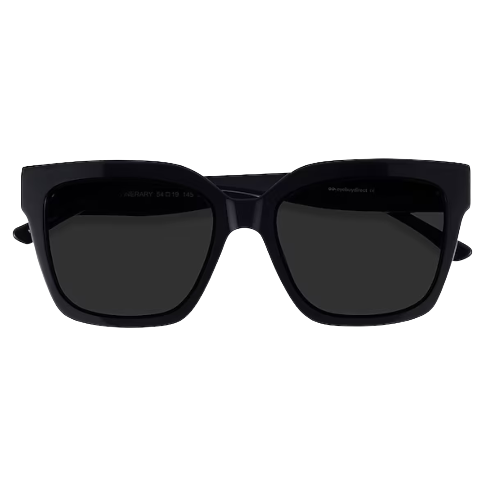Eyebuydirect Itinerary Square Black Sunglasses