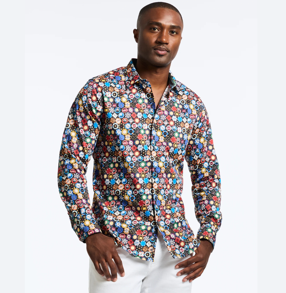 Robert Graham Highroller Long Sleeve Button Down Shirt Multi